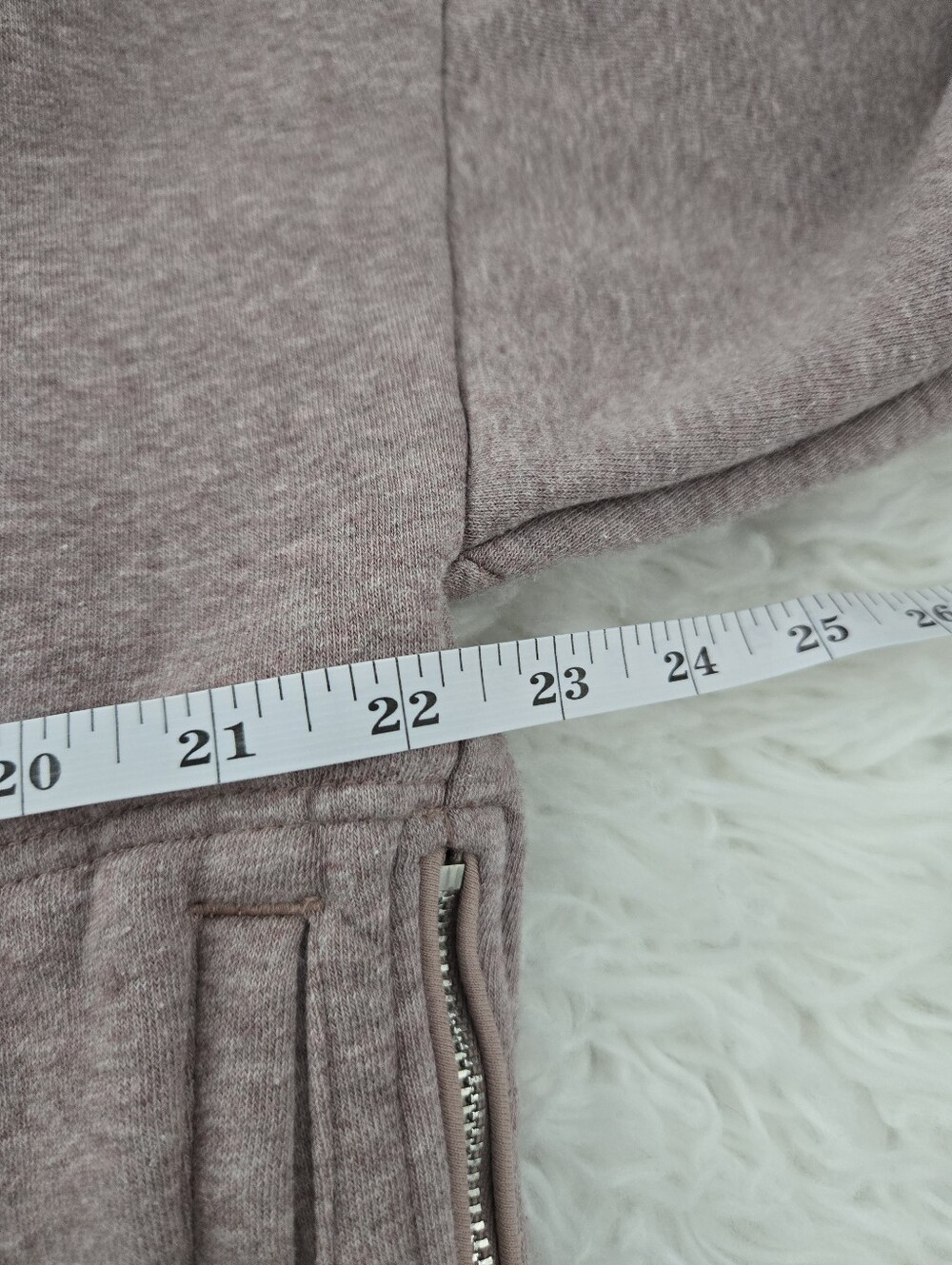 Adidas by Stella McCartney Ess Zip Hoodie. Organic Cotton Blend. Mauve. Size Med - Picture 7 of 10
